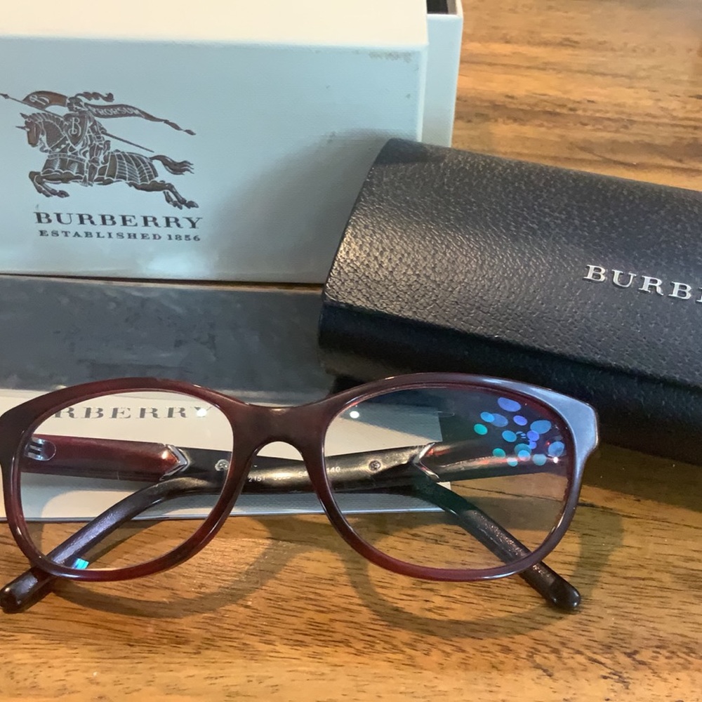 Burberry Women's Burgundy Optical Glasses